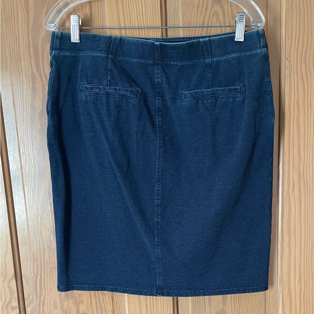 Pure Jill Indigo Pull On Classic Small Skirt - Picture 2 of 5